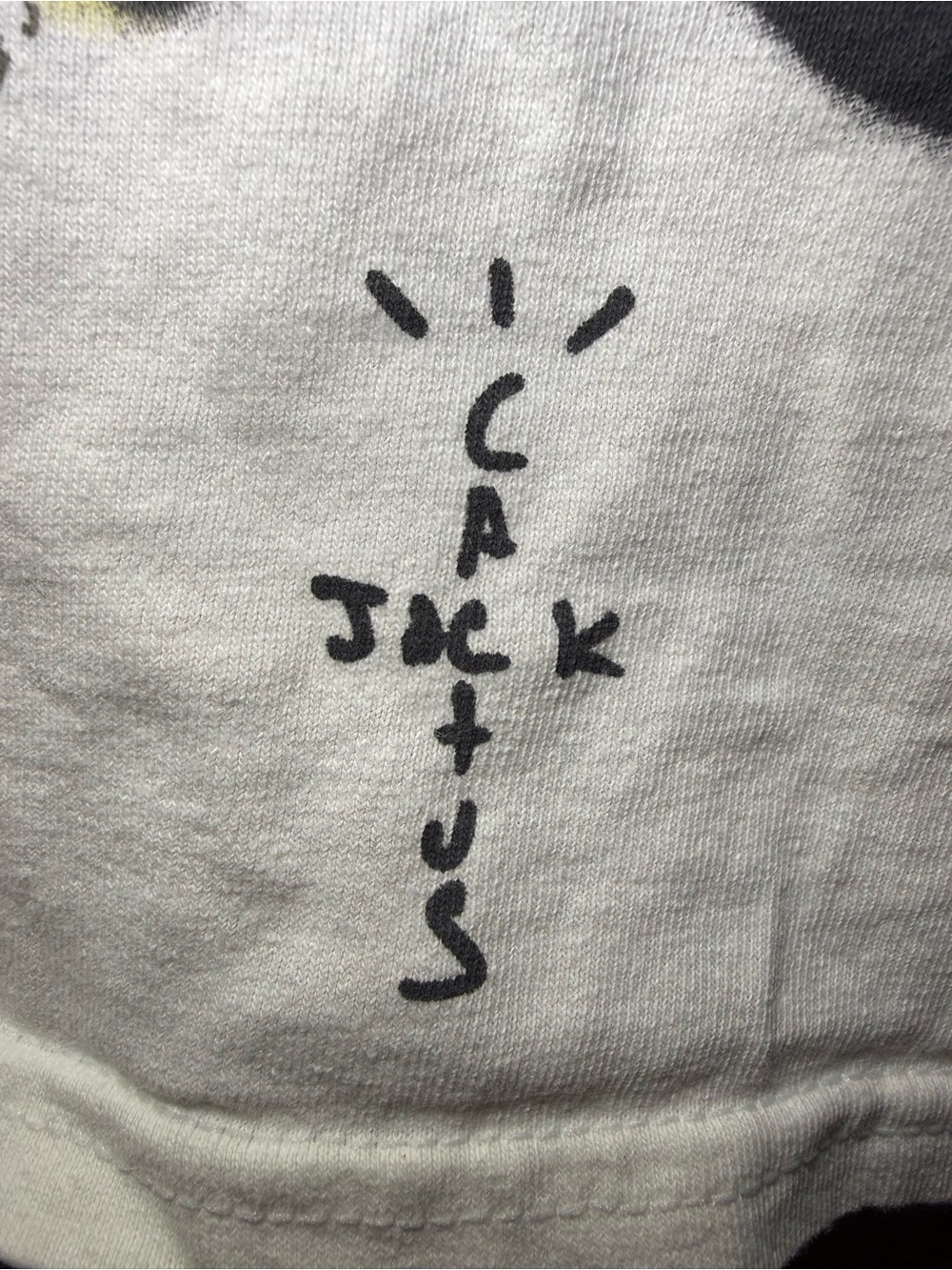 Cactus Jack White Short Sleeve Tee